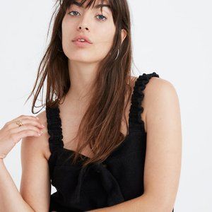 NWT Madewell Texture and Thread Front Tie Top